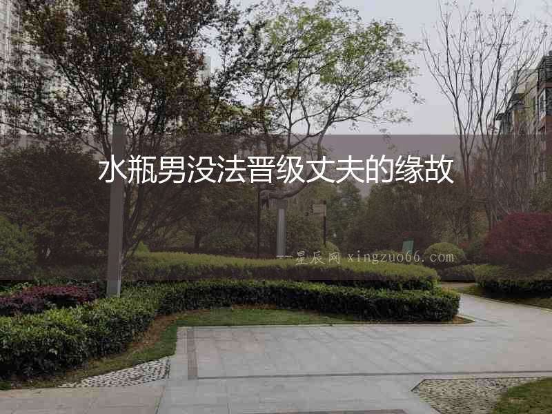 水瓶男沒法晉級丈夫的緣故