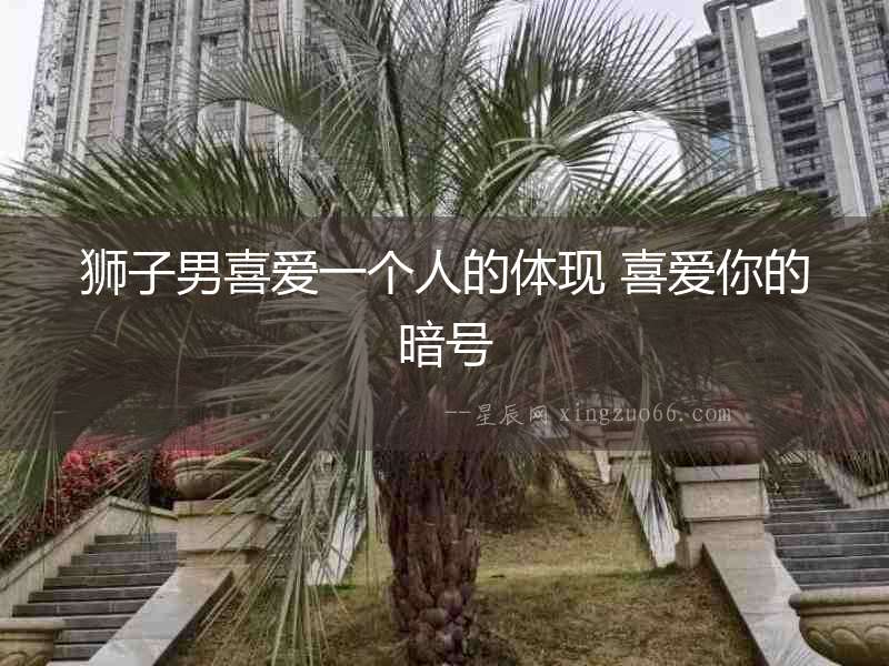 獅子男喜愛一個人的體現(xiàn) 喜愛你的暗號