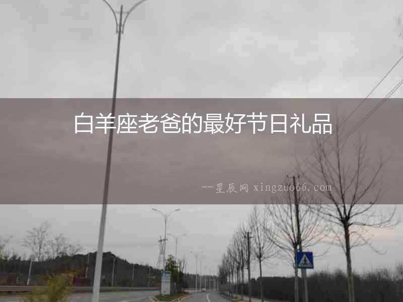 白羊座老爸的最好節日禮品