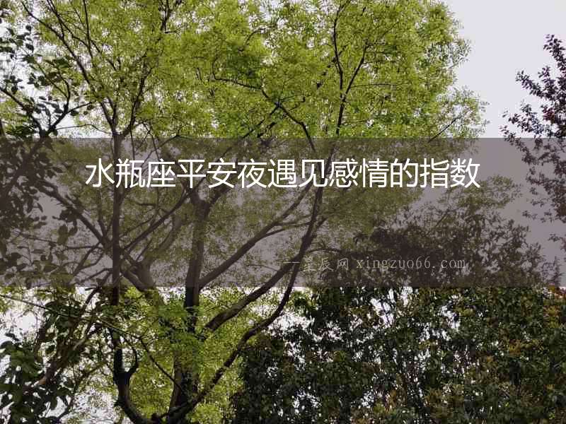 水瓶座平安夜遇見感情的指數(shù)
