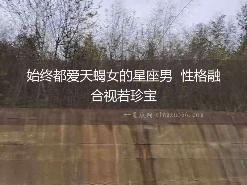 始終都愛天蝎女的星座男  性格融合視若珍寶