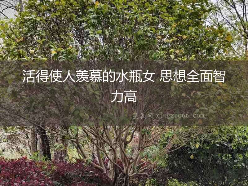 活得使人羨慕的水瓶女 思想全面智力高