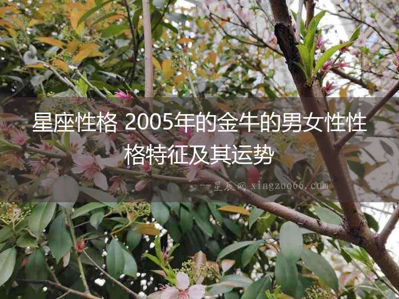星座性格 2005年的金牛的男女性性格特征及其運(yùn)勢(shì)