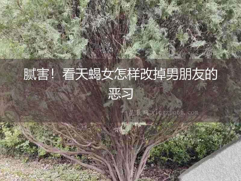 膩害！看天蝎女怎樣改掉男朋友的惡習