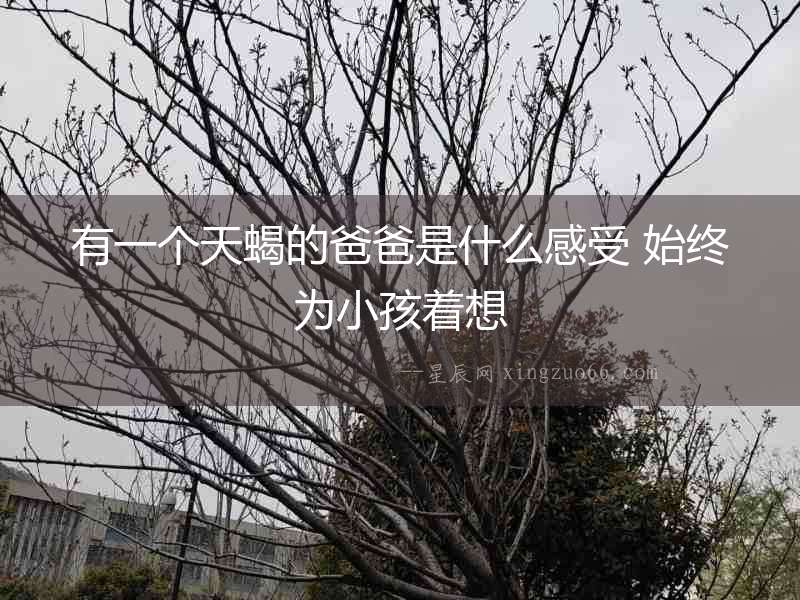 有一個天蝎的爸爸是什么感受 始終為小孩著想