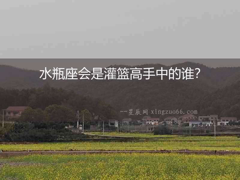 水瓶座會(huì)是灌籃高手中的誰？