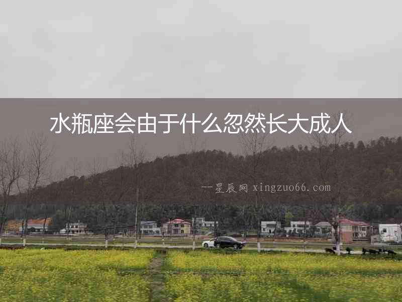 水瓶座會由于什么忽然長大成人