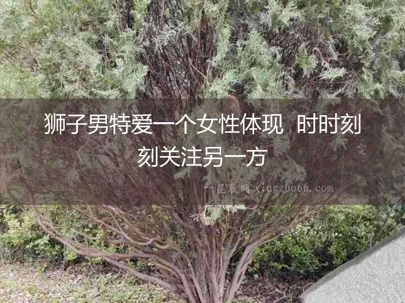 獅子男特愛一個女性體現  時時刻刻關注另一方