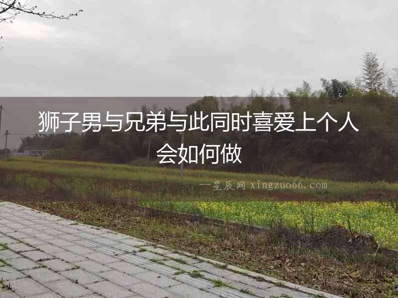 獅子男與兄弟與此同時喜愛上個人會如何做
