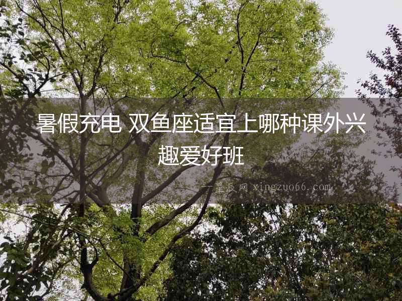 暑假充電 雙魚座適宜上哪種課外興趣愛好班