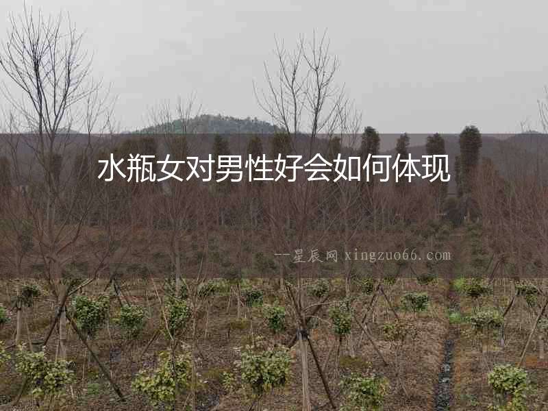 水瓶女對男性好會如何體現
