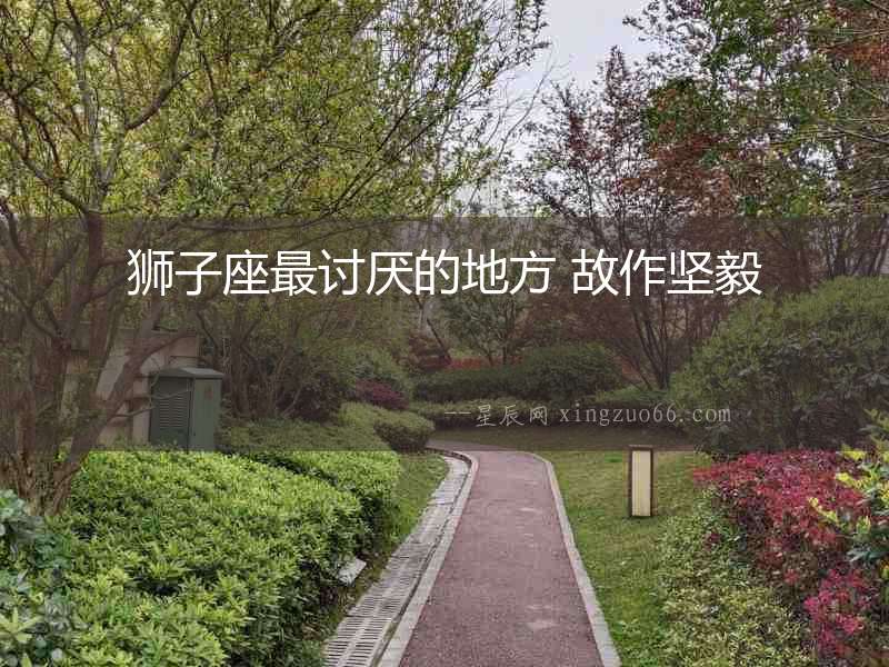 獅子座最討厭的地方 故作堅毅