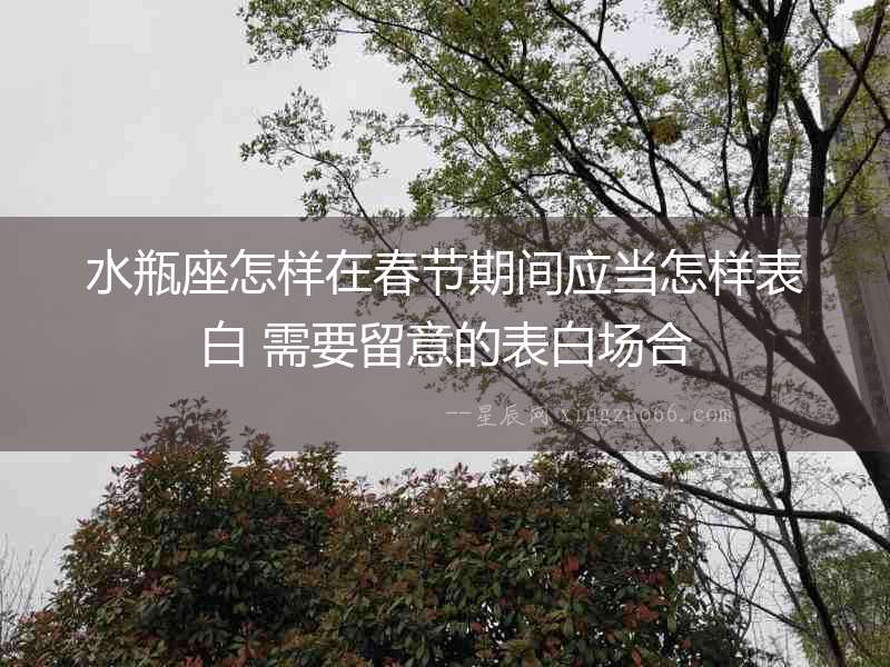 水瓶座怎樣在春節期間應當怎樣表白 需要留意的表白場合