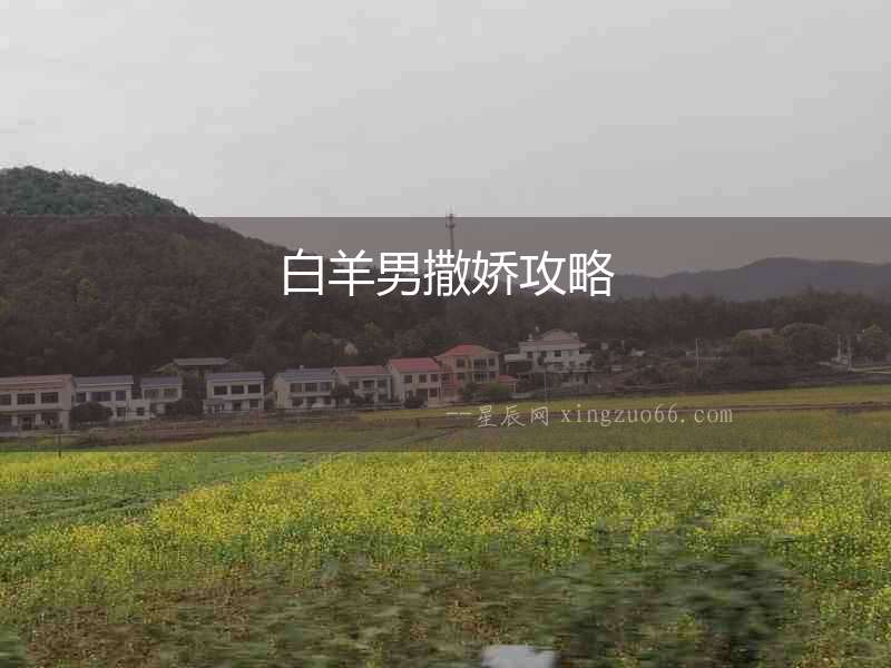 白羊男撒嬌攻略