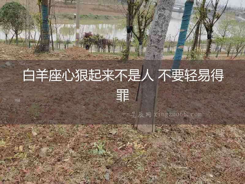 白羊座心狠起來(lái)不是人 不要輕易得罪