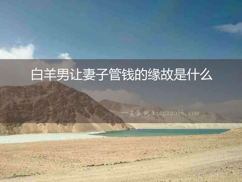 白羊男讓妻子管錢的緣故是什么