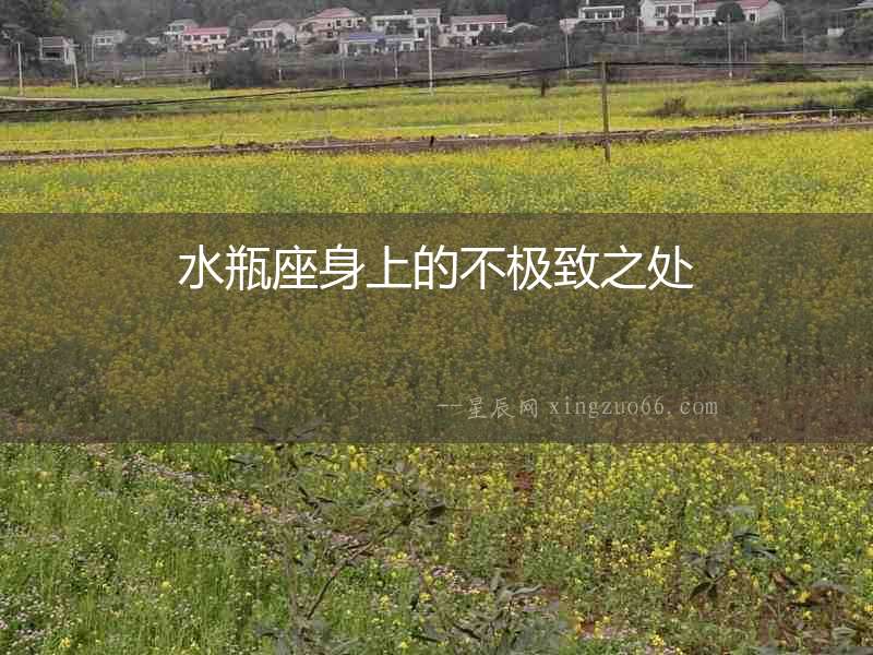 水瓶座身上的不極致之處