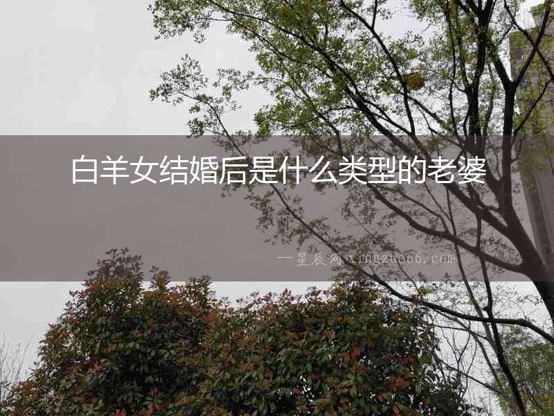 白羊女結(jié)婚后是什么類型的老婆