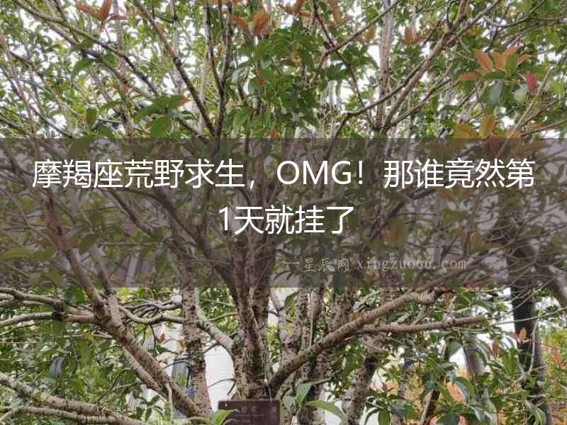 摩羯座荒野求生，OMG！那誰竟然第1天就掛了