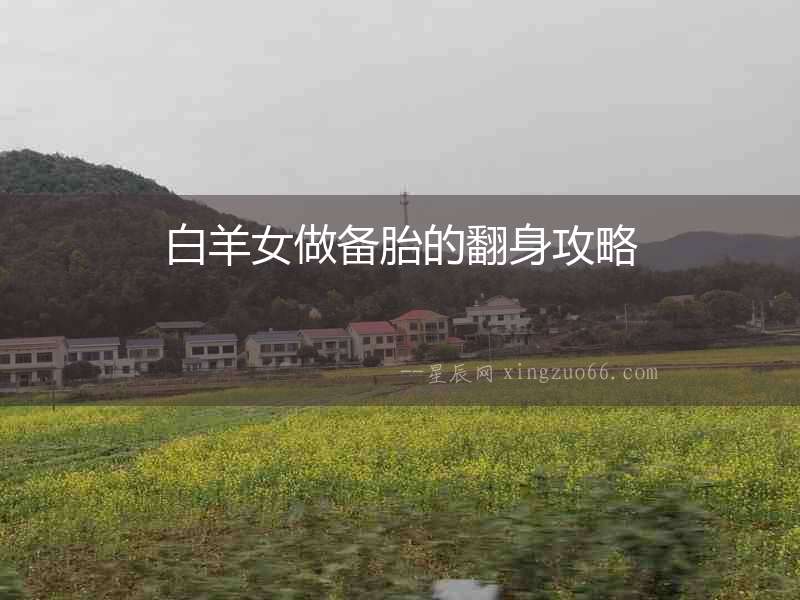 白羊女做備胎的翻身攻略