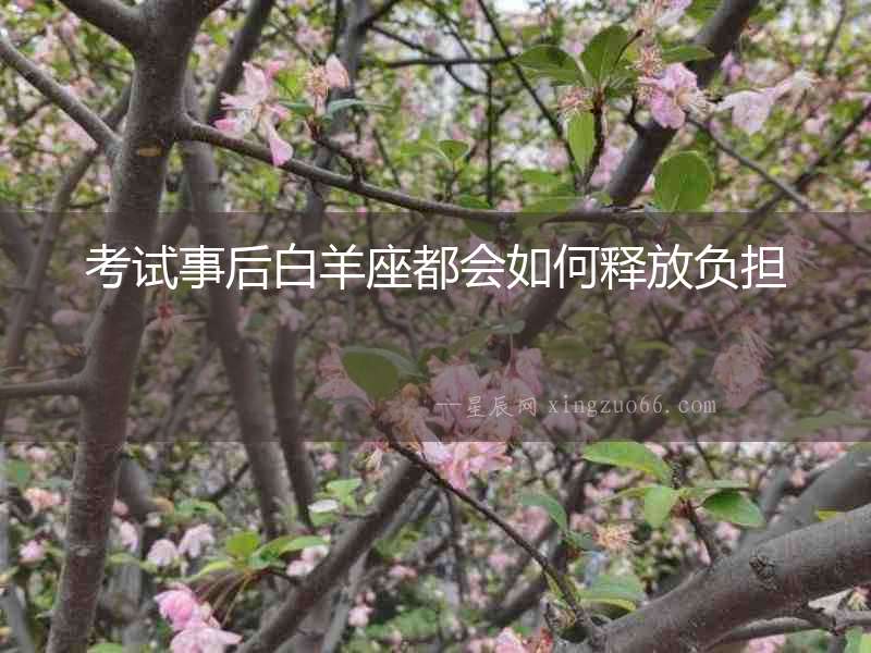 考試事后白羊座都會如何釋放負擔