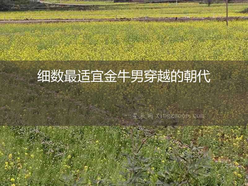 細(xì)數(shù)最適宜金牛男穿越的朝代