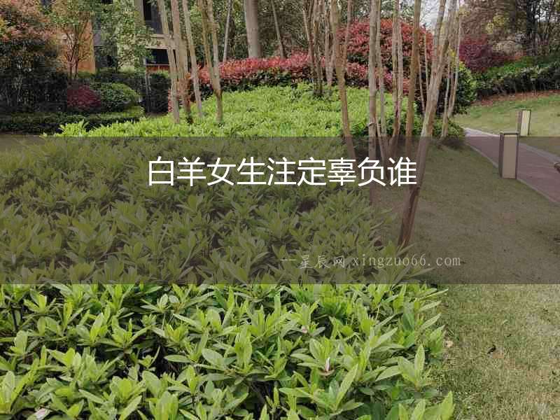 白羊女生注定辜負誰