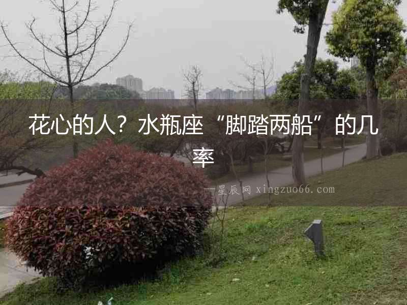 花心的人？水瓶座“腳踏兩船”的幾率