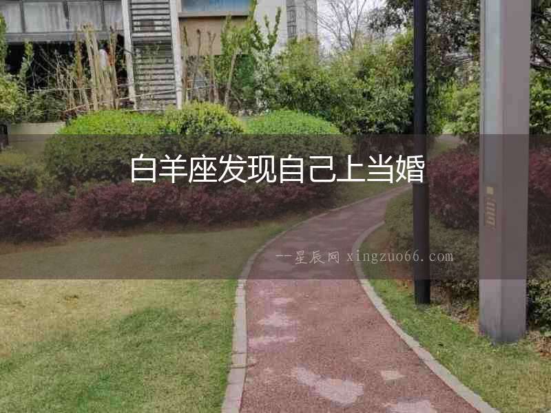 白羊座發現自己上當婚
