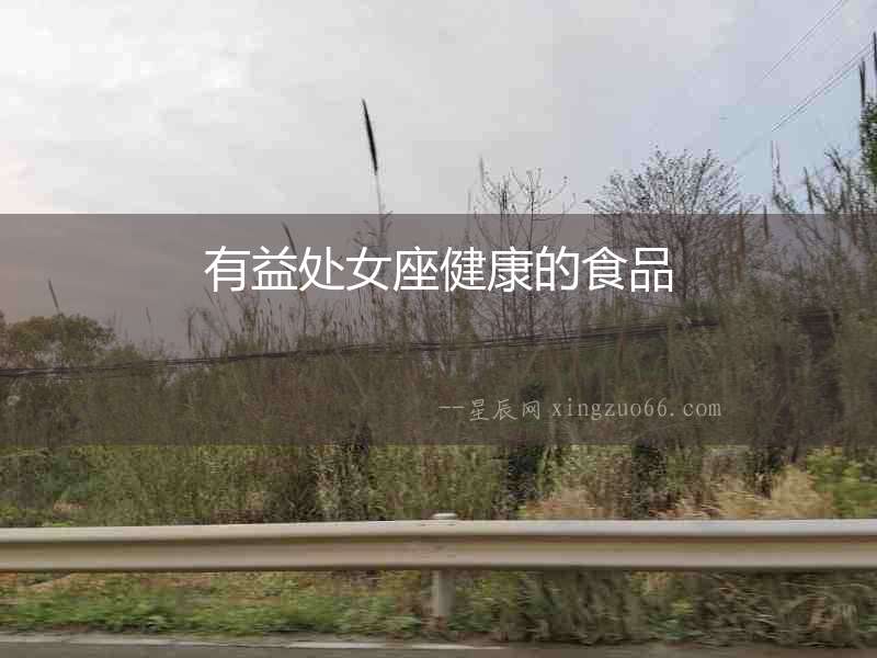 有益處女座健康的食品