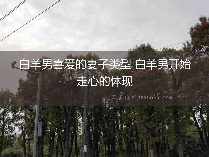 白羊男喜愛的妻子類型 白羊男開始走心的體現
