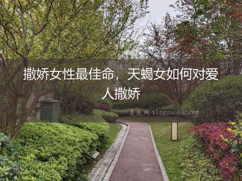 撒嬌女性最佳命，天蝎女如何對愛人撒嬌