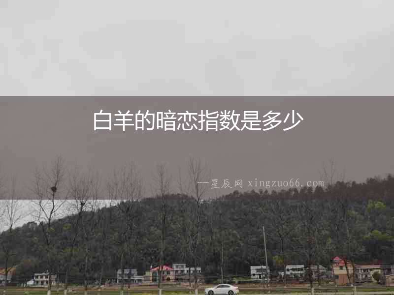 白羊的暗戀指數是多少