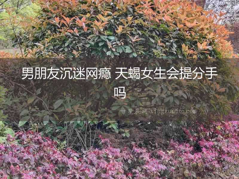 男朋友沉迷網癮 天蝎女生會提分手嗎