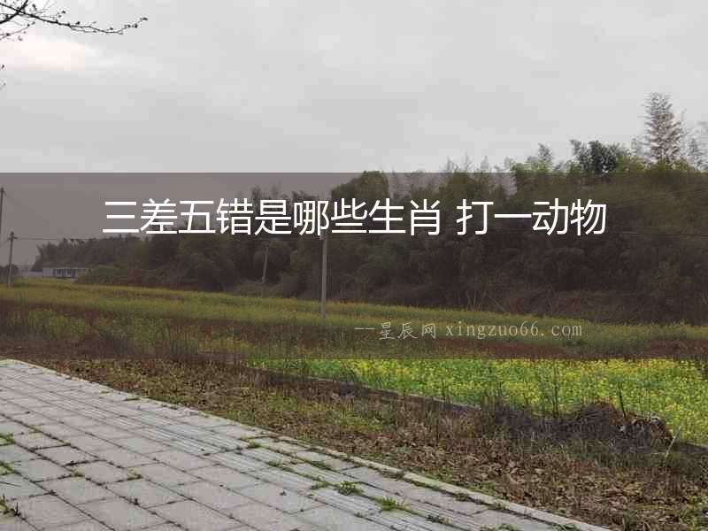 三差五錯是哪些生肖 打一動物