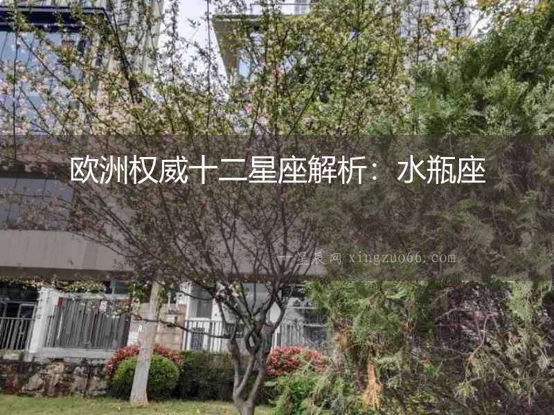 歐洲權威十二星座解析：水瓶座