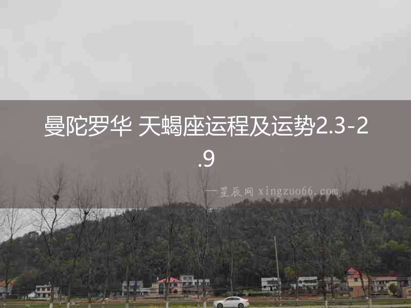 曼陀羅華 天蝎座運(yùn)程及運(yùn)勢(shì)2.3-2.9