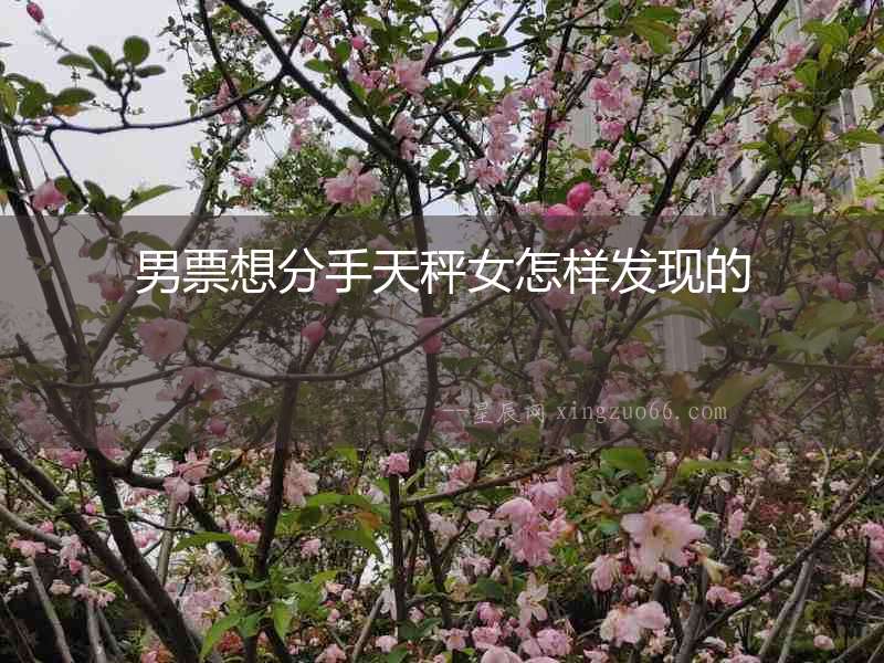 男票想分手天秤女怎樣發(fā)現(xiàn)的