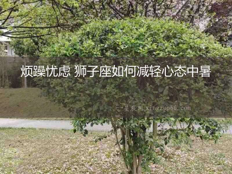 煩躁憂慮 獅子座如何減輕心態中暑