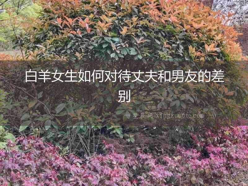 白羊女生如何對待丈夫和男友的差別