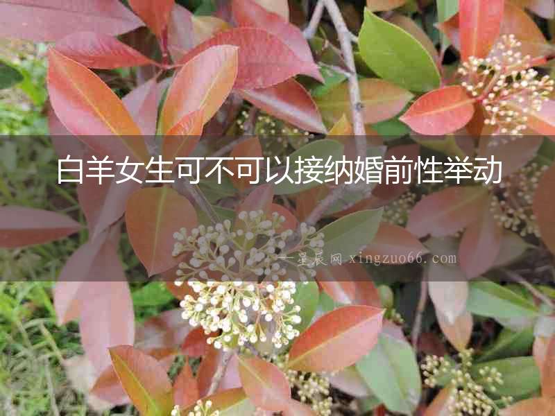 白羊女生可不可以接納婚前性舉動(dòng)