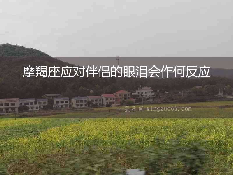 摩羯座應對伴侶的眼淚會作何反應