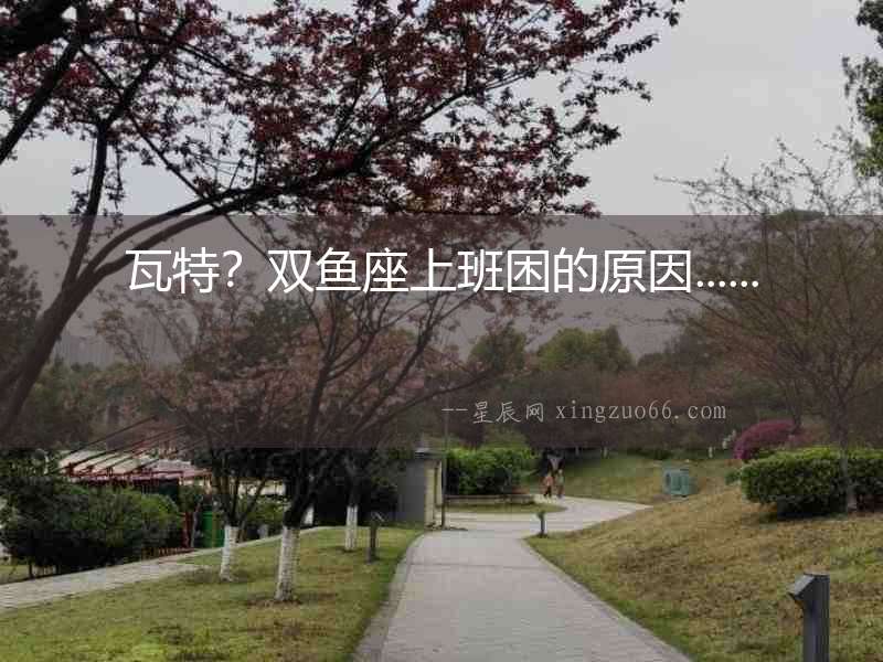 瓦特？雙魚座上班困的原因......