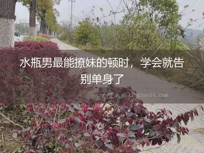 水瓶男最能撩妹的頓時，學會就告別單身了