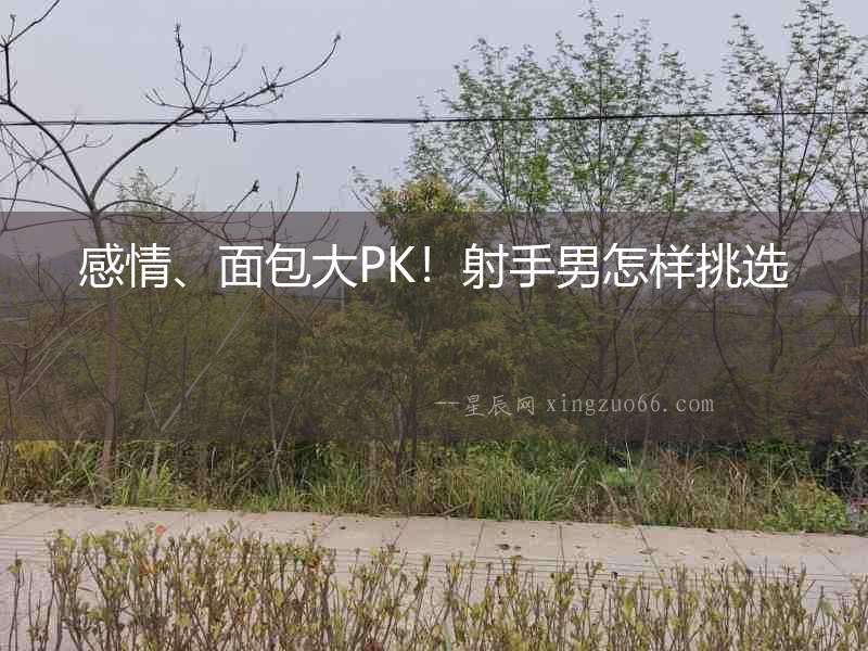感情、面包大PK！射手男怎樣挑選