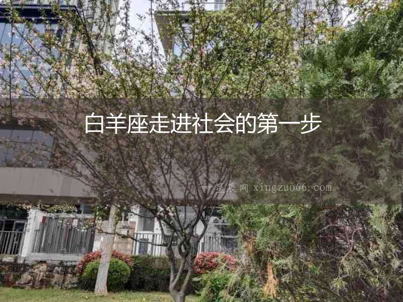 白羊座走進(jìn)社會(huì)的第一步