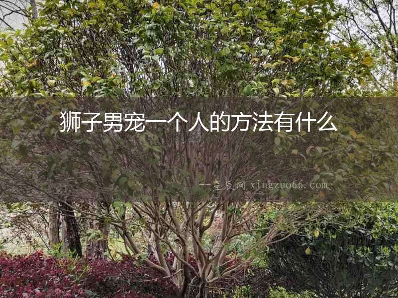獅子男寵一個人的方法有什么