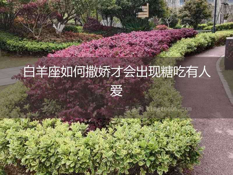 白羊座如何撒嬌才會出現糖吃有人愛
