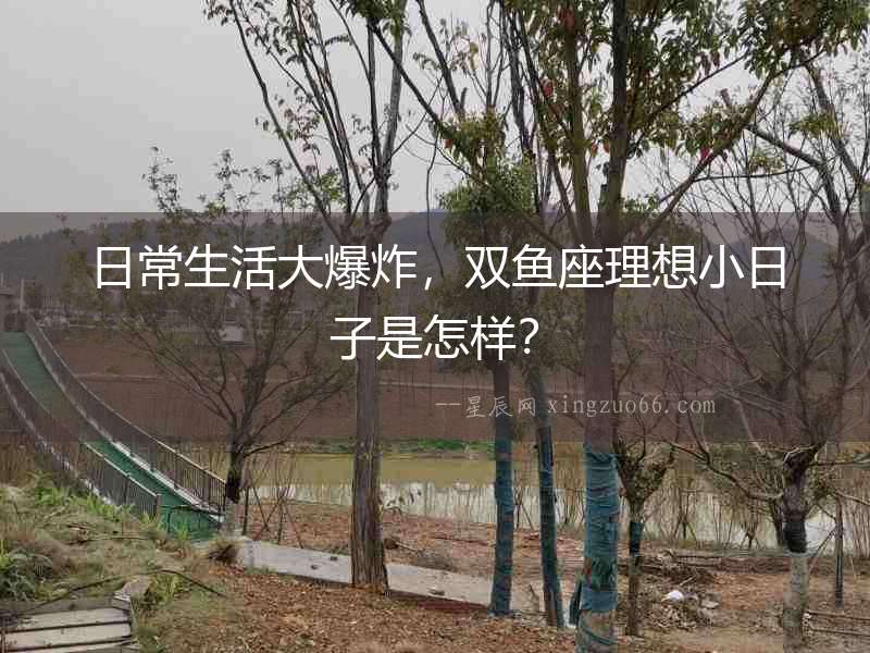 日常生活大爆炸，雙魚座理想小日子是怎樣？