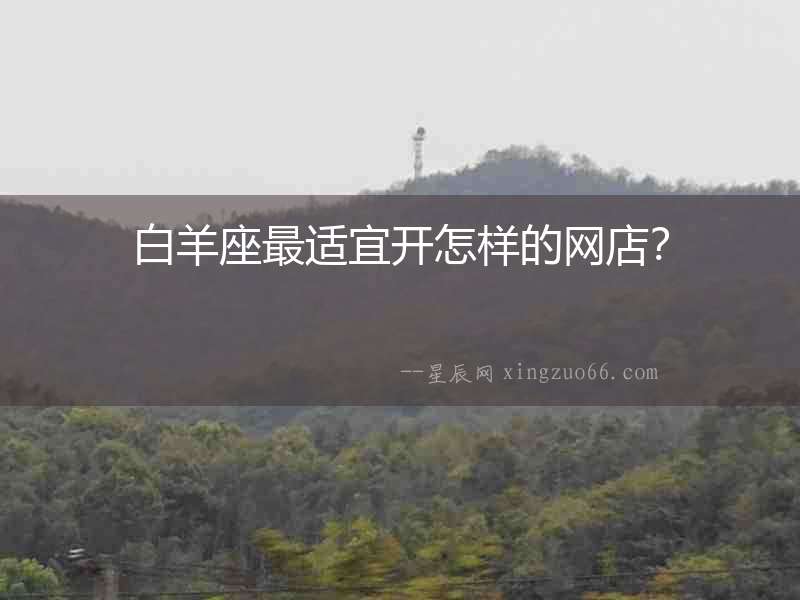 白羊座最適宜開怎樣的網店？